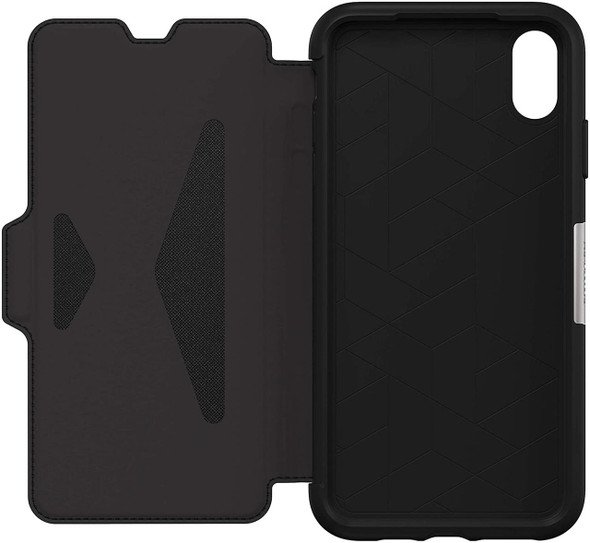 OtterBox-Strada-Apple-iPhone-Xs-Max-Case-Black---(77-60126),-DROP+-3X-Military-Standard,-Leather-Folio-Cover,-Card-Holder,Raised-Edges,Soft-Touch-77-60126-Rosman-Australia-1