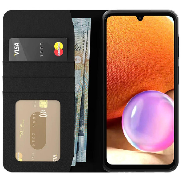 Cygnett-UrbanWallet-Samsung-Galaxy-A33-5G-(6.4")-Wallet-Case---Black-(CY4101URBWT),-360°-Protection,-Folding-Stand-Feature,-3x-Card-Slots,-TPU-Sides-CY4101URBWT-Rosman-Australia-1