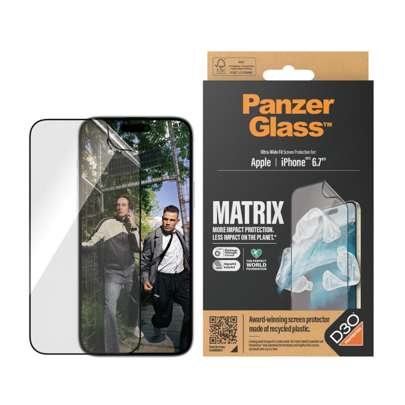 Panzer-Glass-PanzerGlass-Apple-iPhone-15-Plus-(6.7")-Matrix-Screen-Protector-With-D30-Ultra-Wide-Fit---Clear-(2819),-Scratch--Shock-Resistant,-Drop-Protection,2YR-2819-Rosman-Australia-1