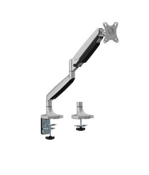 Brateck-LDT82-C012-SINGLE-SCREEN-HEAVY-DUTY-GAS-SPRING-MONITOR-ARM-For-most-17"~45"-Monitors,-Matte-Sliver-(New)-LDT82-C012-SILV-Rosman-Australia-1