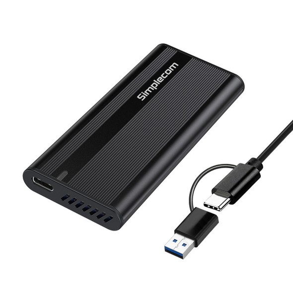 Simplecom-SE505-NVMe-M.2-SSD-to-USB-C-Enclosure-USB-3.2-Gen-2-10Gbps-Ultra-slim-aluminium-case-Tool-free-design-SE505-Rosman-Australia-1