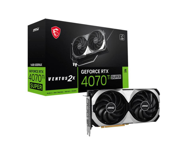 MSIGeForce-RTX-4070-Ti-SUPER-16G-VENTUS-2X-OC-Video-Card--2610-MHz-Boost-Clock,-12GB-GDDR6X,DisplayPort-x-3-(v1.4a),HDMI-x-1-GeForce-RTX-4070-Ti-SUPER-16G-VENTUS-2X-OC-Rosman-Australia-1