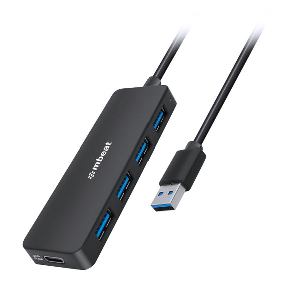 mbeat-4-Port-USB-3.0-Hub-with-USB-C-DC-Port--Compact-and-Portable-Design--Expandable-Connectivity-MB-U3H-5K-Rosman-Australia-1