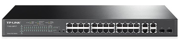 TP-Link-T1500-28PCT-(TL-SL2428P)-JetStream-24-Port-10/100Mbps-+-4-Port-Gigabit-Smart-PoE+-Switch,-Omada-SL2428P-Rosman-Australia-1