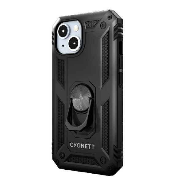 Cygnett-Apple-iPhone-15-(6.1")-Rugged-Case---Black-(CY4632CPSPC),-Integrated-kickstand,-Secure-and-magnetic-disk-mount,-6ft-drop-protection-CY4632CPSPC-Rosman-Australia-1