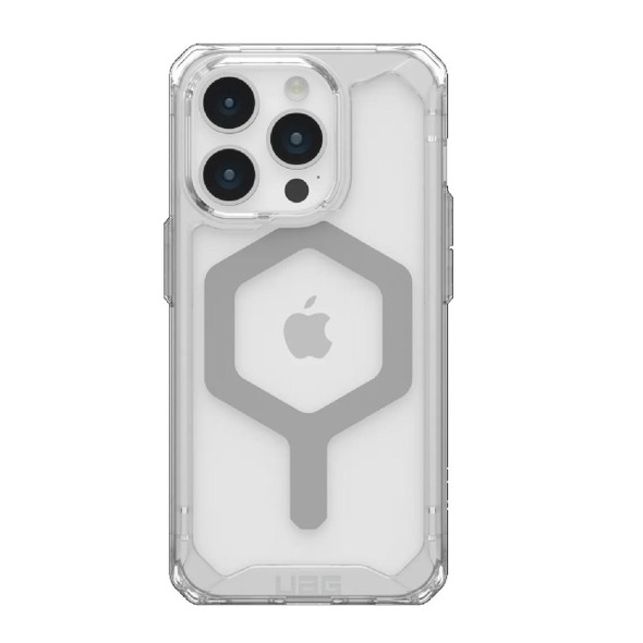 UAG-Plyo-MagSafe-Apple-iPhone-15-Pro-(6.1")-Case---Ice/Silver-(114286114333),16ft.-Drop-Protection-(4.8M),-Armored-Shell,-Air--Soft-Corners-114286114333-Rosman-Australia-1