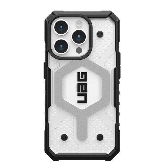 UAG-Pathfinder-MagSafe-Apple-iPhone-15-Pro-(6.1")-Case---Ice-(114281114343),-18ft.-Drop-Protection-(5.4M),-Tactical-Grip,-Raised-Screen-Surround-114281114343-Rosman-Australia-1