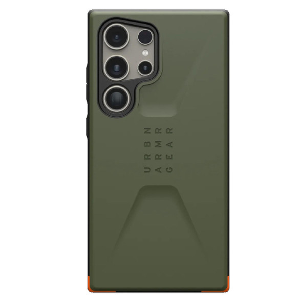 UAG-Civilian-Samsung-Galaxy-S24-Ultra-5G-(6.8")-Case---Olive-Drab(214439117272),20ft.-Drop-Protection(6M),Armored-Shell,Raised-Screen-Surround,Rugged-214439117272-Rosman-Australia-1