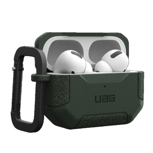 UAG-Scout-Apple-Airpods-Pro-(2nd-Gen)-Case---Olive-Drab-(104123117272),-DROP+-Military-Standard,Detachable-Carabiner,Tactical-Grip,-Featherlight-104123117272-Rosman-Australia-1