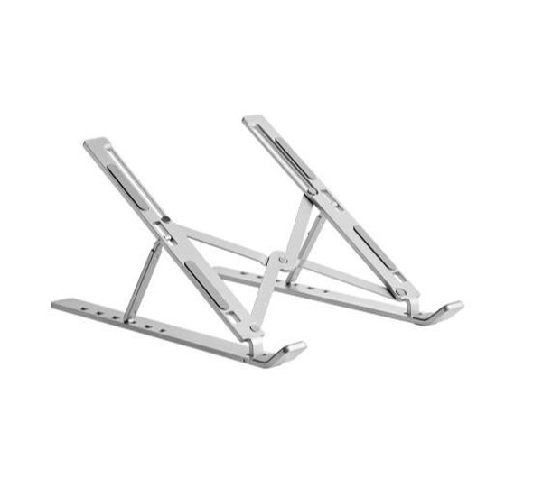 Brateck-LPS03-3-03-PORTABLE-6-LEVEL-ADJUSTABLE-ALUMINUM-LAPTOP-RISER--For-most-11”-15”-laptops,-tablets-and-more-(Silver)-LPS03-3-03-Rosman-Australia-1