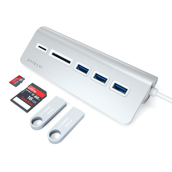 Satechi-USB-C-Aluminium-USB-3.0-Hub-&-Card-Reader---Silver-ST-TCHCRS-Rosman-Australia-3