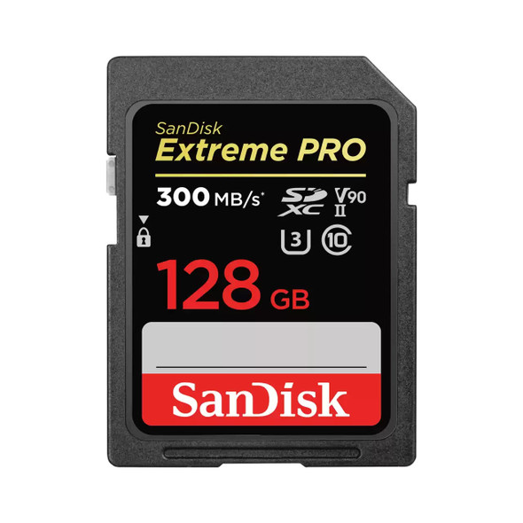 SanDisk-Extreme-Pro-SDXC,-SDXDK-128GB,-V90,-U3,-C10,-UHS-II,-300MB/s-R,-260MB/s-W,-4x6,-Lifetime-Limited-(SDSDXDK-128G-GN4IN)-SDSDXDK-128G-GN4IN-Rosman-Australia-1