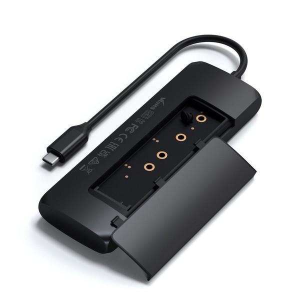 Satechi-USB-C-Hybrid-Multiport-Adapter-with-SSD-Enclosure-(Black)-ST-UCHSEK-Rosman-Australia-10