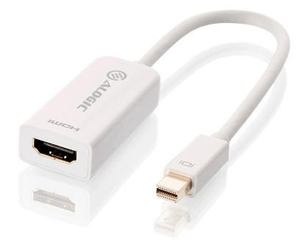 ALOGIC-Premium-15cm-Mini-DisplayPort-to-HDMI-Adapter---Male-to-Female---WHITE-(MDP-HDMI-AIC)-MDP-HDMI-AIC-Rosman-Australia-1