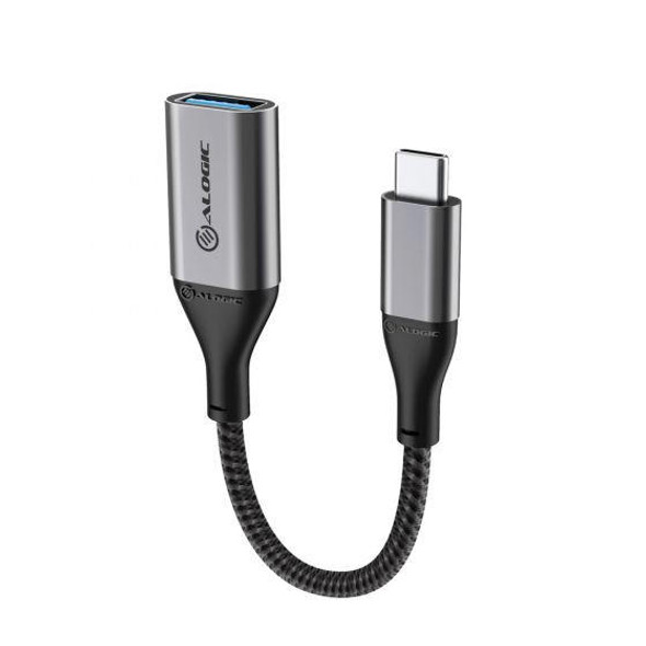 ALOGIC-15CM-Super-Ultra-USB-C-to-USB-A-Adapter---Space-Grey-Input:-USB-C-(-USB-3.1-Gen-1)-5-Gbps)-Output:-USB-A-Adapter-(ULCAA-SGR)-ULCAA-SGR-Rosman-Australia-2