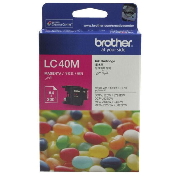 Brother-MAGENTA-INK-CARTRIDGE-UP-TO-300-PAGES-(LC-40M)-8ZC70200240-Rosman-Australia-1