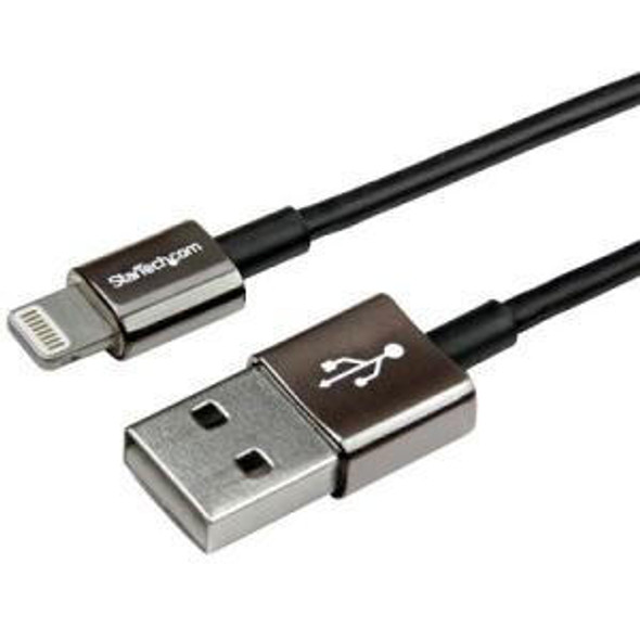 StarTech.com-1m-Metal-Lightning-to-USB-Cable---Black-USBLTM1MBK-Rosman-Australia-1