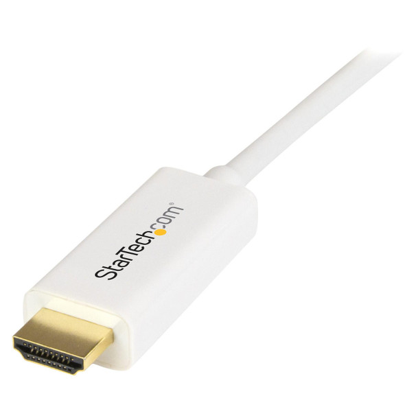 StarTech.com-6-ft-mDP-to-HDMI-converter-cable---White-MDP2HDMM2MW-Rosman-Australia-5