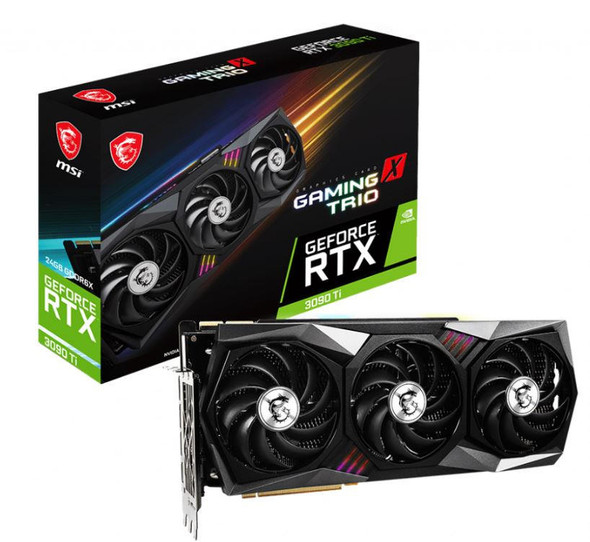 MSI-nVidia-GeForce-RTX-3090-Ti-GAMING-X-TRIO-24G-GDDR6X,1920-MHz-Boost-Clock,DisplayPort-x-3-(v1.4a),HDMI-x-1-VCM-RTX3090TIGXTRI24--Rosman-Australia-1