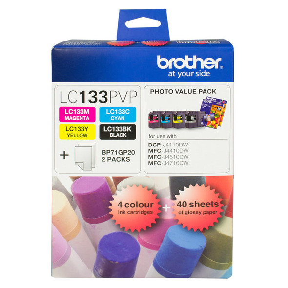 Brother-LC133-PHOTO-VALUE-PACK-1XBLACK-1XCYAN-1XMAGENTA-1XYELLOW-+-40-SHEETS-PHOTO-PAPER-(LC-133PVP)-LC-133PVP-Rosman-Australia-4