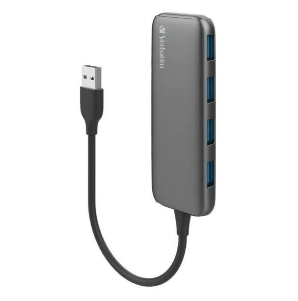 Verbatim-USB-A-3.0-Hub-with-4x-USB-A-3.0---Space-Grey-66602-Rosman-Australia-1