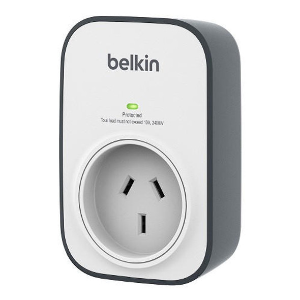 Belkin-SurgeCube-1-Outlet-Surge-Protector---White/Grey-(BSV102au),-Secure,-Portable-Wall-Mountable-Design,-$15,000-Connected-Equipment-Warranty-BSV102au-Rosman-Australia-1