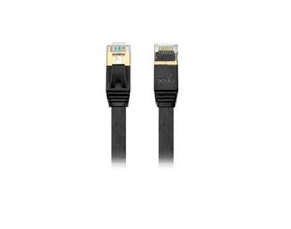 Edimax-0.5M-Black-10GbE-Shielded-CAT7-Network-Cable---Flat-EA3-005SFA-Rosman-Australia-1