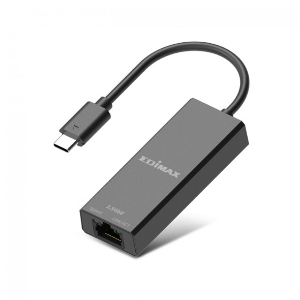 Edimax-EU-4307-V2-USB-Type-C-to-2.5G-Gigabit-Ethernet-Adapter-Up-To-100M/1Gbps-/-2.5Gbps-LED-Indicator-Plug-and-Play--Black-NWE-EU-4307-V2-Rosman-Australia-2