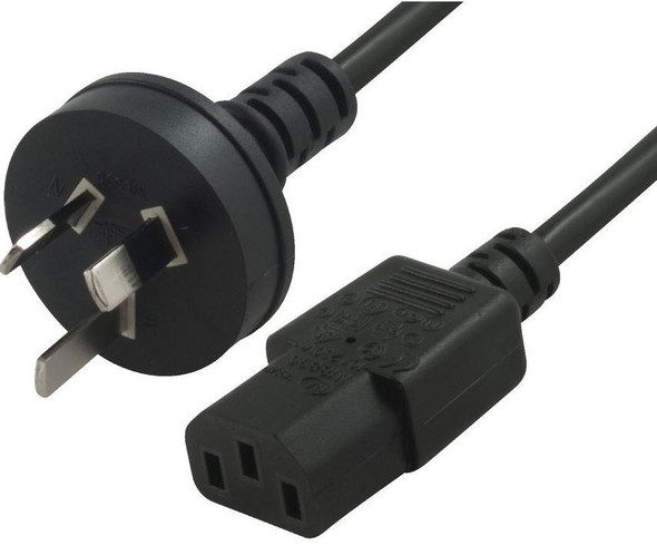 Cabac-Hypertec-AU-Power-Cable-2m---Male-Wall-240v-PC-to-Power-Socket-3pin-to-IEC-320-C13-for-Notebook/-AC-Adapter-Black-AU-Certified-Retail-Pack-H40IEC2-Rosman-Australia-2