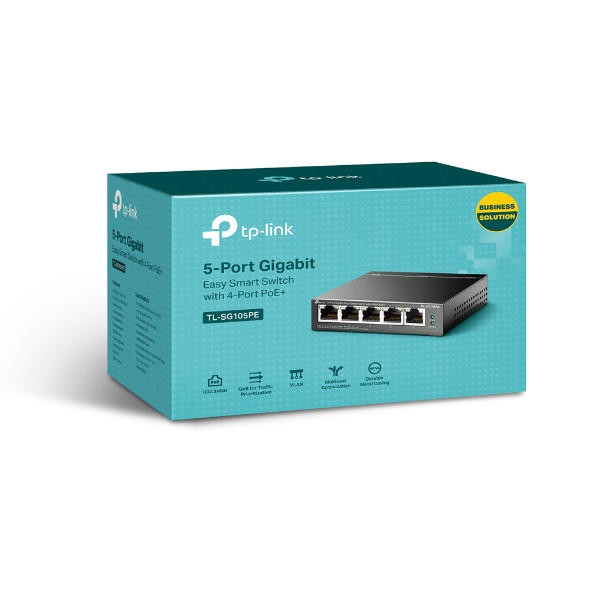 TP-Link-TL-SG105PE-5-Port-Gigabit-Easy-Smart-Switch-with-4-Port-PoE+,-Up-To-65W-For-All-POE-Ports,-Up-To-30W-Each-Port-TL-SG105PE-Rosman-Australia-2