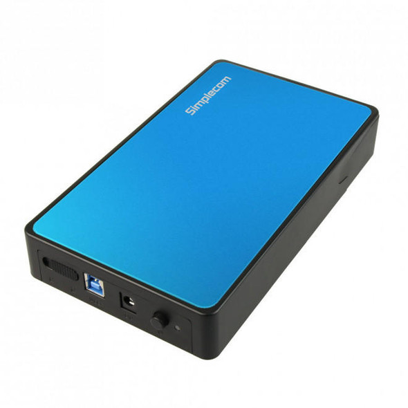 Simplecom-SE325-Tool-Free-3.5"-SATA-HDD-to-USB-3.0-Hard-Drive-Enclosure---Blue-Enclosure-SE325-BLUE-Rosman-Australia-1