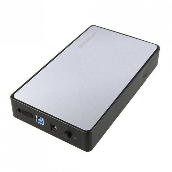 Simplecom-SE325-Tool-Free-3.5"-SATA-HDD-to-USB-3.0-Hard-Drive-Enclosure---Silver-Enclosure-SE325-SILVER-Rosman-Australia-2