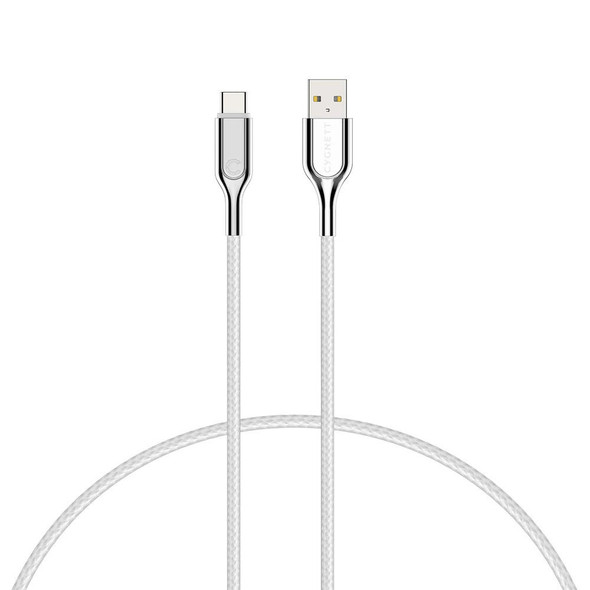 Cygnett-Armoured-USB-C-to-USB-A-(USB-2.0)-Cable-(3M)---White-(CY3308PCUSA),-Support-3A/60W-Fast-Charging,-480Mbps-Transfer-Speeds,-Scratch-Resistance-CY3308PCUSA-Rosman-Australia-2