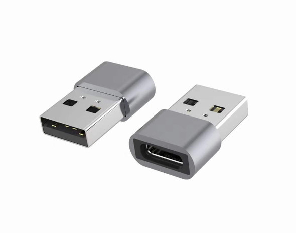 AstrotekUSB-Type-C-Female-to-USB-2.0-Male-OTG-Adapter-480Mhz-For-Laptop,-Wall-Chargers,Phone-Sliver-AT-USBCUSBA-FM-Rosman-Australia-1