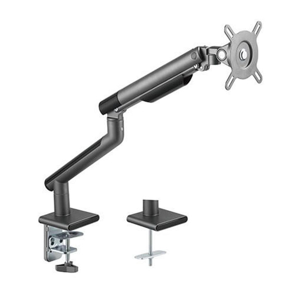 Brateck-Single-Monitor-Premium-Slim-Aluminum-Spring-Assisted-Monitor-Arm-Fix-Most-17"-32"-Monitor-Up-to-9kg-per-screen-VESA-75x75/100x100---Space-Grey-LDT49-C012-B-Rosman-Australia-2