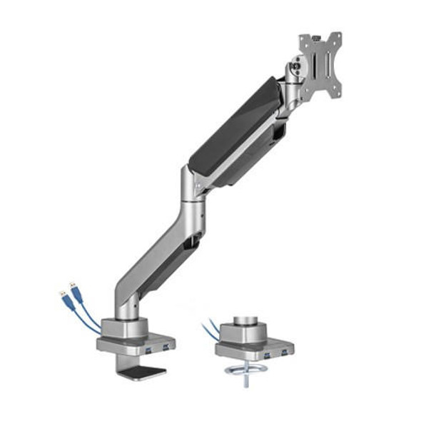 Brateck-Single-Monitor-Economy-Heavy-Duty-Gas-Spring-Monitor-Arm-with-USD3.1-Ports-Fit-Most-17"-35"-Up-15kg-LDT52-C012U-Rosman-Australia-2