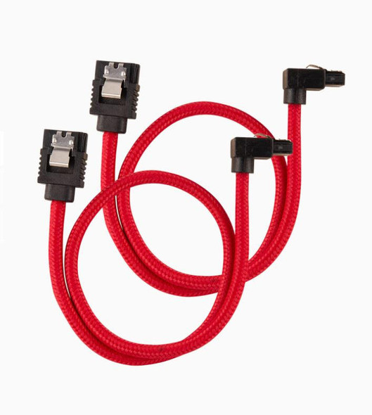 Corsair-Premium-Sleeved-SATA-6Gbps-60cm-90°-Connector-Cable-—-Red-CC-8900284-Rosman-Australia-1