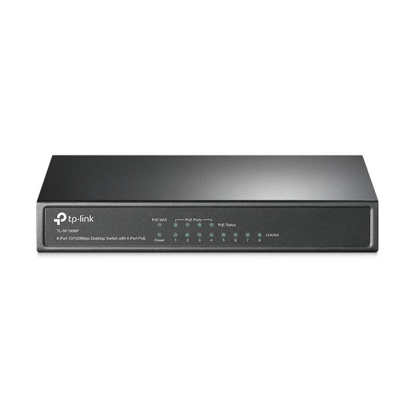 TP-Link-TL-SF1008P-8-Port-10/100Mbps-Desktop-Unmanaged-Switch-4-Port-PoE-57W-IEEE-802.3af,-Fanless-TL-SF1008P-Rosman-Australia-2