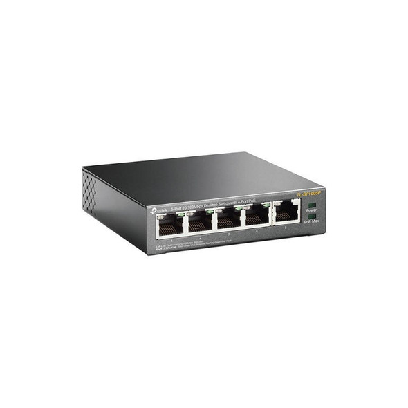 TP-Link-TL-SF1005P-5-Port-10/100Mbps-Desktop-Switch-with-4-Port-PoE-58W-IEEE-802.3af-compliant-1Gbps-Switching-TL-SF1005P-Rosman-Australia-2