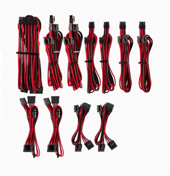 For-Corsair-PSU---RED/BLACK-Premium-Individually-Sleeved-DC-Cable-Pro-Kit,-Type-4-(Generation-4)-CP-8920226-Rosman-Australia-2