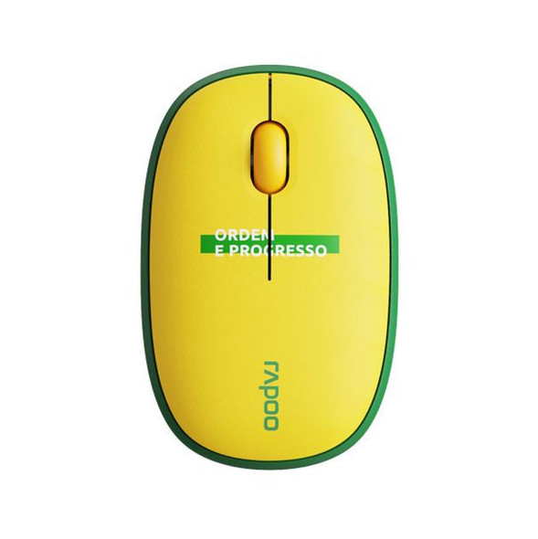 RAPOO-Multi-mode-wireless-Mouse--Bluetooth-3.0,-4.0-and-2.4G-Fashionable-and-portable,-removable-cover-Silent-switche-1300-DPI-Brazil---world-cup-M650-BR-Rosman-Australia-2