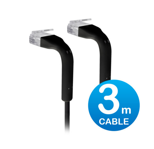 Ubiquiti-UniFi-Patch-Cable-3m-Black,-Both-End-Bendable-to-90-Degree,-RJ45-Ethernet-Cable,-Cat6,-Ultra-Thin-3mm-Diameter-U-Cable-Patch-3M-RJ45-BK-U-CABLE-PATCH-3M-RJ45-BK-Rosman-Australia-2