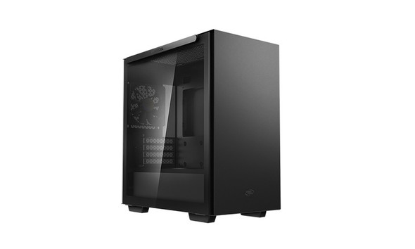 Deepcool-MACUBE-110-Black-Minimalistic-Micro-ATX-Case,-Magnetic-Tempered-Glass-Panel,-Removable-Drive-Cage,-Adjustable-GPU-Holder,-1xPreinstalled-Fan-R-MACUBE110-BKNGM1N-G-1-Rosman-Australia-2