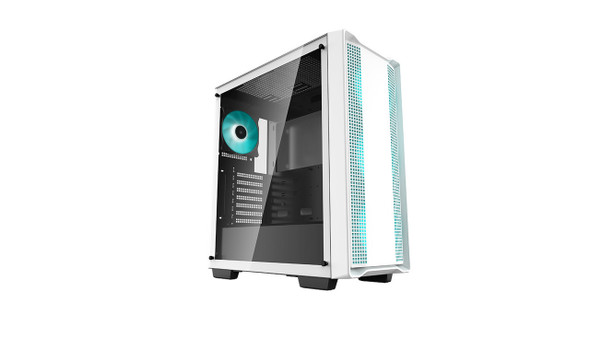 Deepcool-CC560-White-Mid-Tower-Computer-Case,-Tempered-Glass-Window,-4x-Pre-Installed-LED-Fans,-Top-Mesh-Panel,-Support-Up-To-6x120mm-or-4x140mm-AIO-R-CC560-WHGAA4-G-1-Rosman-Australia-2