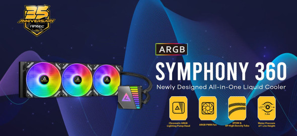 Antec-SYMPHONY-360mm-ARGB-Advanced-Liquid-CPU-Cooler,-PWM-LED-Fan,-PTFE-Tubing,-LGA-115x,-1200,-2011-v3,-2066,-AM4,-AM3+-FMx,-TR4,-3-Yrs-Warranty-Symphony-360-ARGB-Rosman-Australia-1