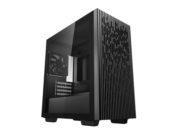 Deepcool-MATREXX-40-Mini-ITX-/-Micro-ATX-Case,-Tempered-Glass-Side-Panel,-Mesh-Top-and-Front,-1x-Pre-Installed-Fan,-Removable-Drive-Cage,-Black-DP-MATX-MATREXX40-Rosman-Australia-1