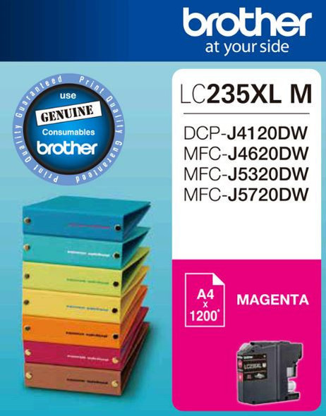 Brother-LC235XL-MS-Magenta-Ink-Cartridge---DCP-J4120DW/MFC-J4620DW/J5320DW/J5720DW---up-to1200-pages-LC-235XLMS-Rosman-Australia-1