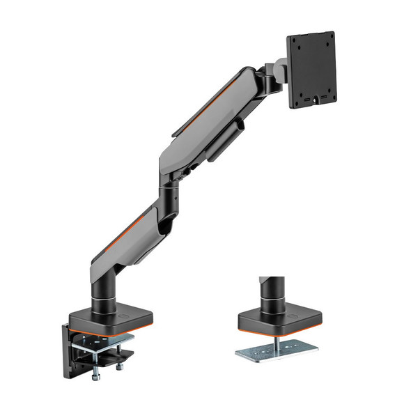 Brateck-Single-Heavy-Duty-Gaming-Monitor-Arm-Fit-Most-17"-49"-Monitor-Up-to-20KG-VESA-75x75,100x100-LDT61-C012-BG-Rosman-Australia-1