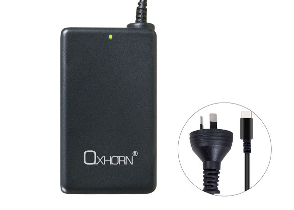 Just-You-PC-Oxhorn-65W-AC-Power-Adapter-USB-C-Charger-Power-Delivery-for-Lenovo-HP-Dell-Asus-USB-C-Laptop-Tablet-Mobile-Built-in-Power-Supply-Protection-2M-Cable-NB-PD65B-Rosman-Australia-1