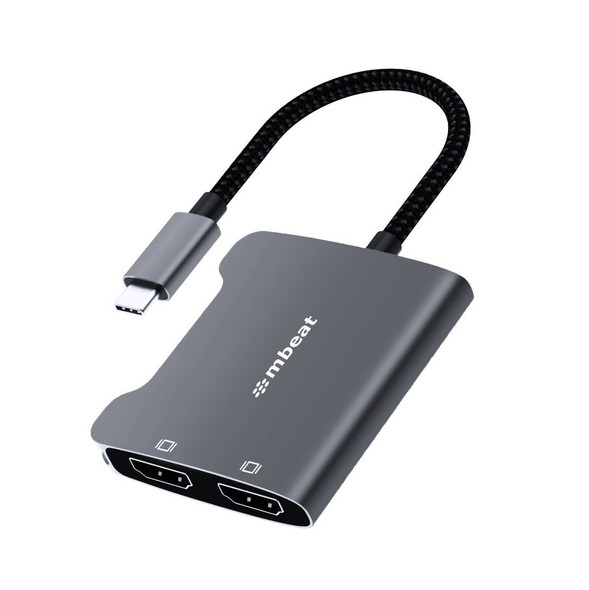 mbeat-Tough-Link-USB-C-to-Dual-4K-HDMI-Adapter---Space-Grey-MB-XAD-CDHD-Rosman-Australia-1